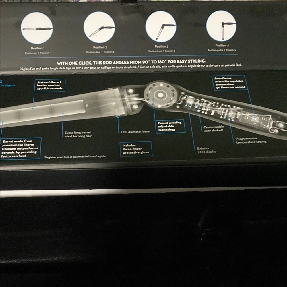 NWT Paul Mitchell Blue Neuro Angle Hair Styling Tool